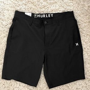 Hurley Shorts Men's 36 Black Hybrid Walkshort At The Knee NWT quick dry